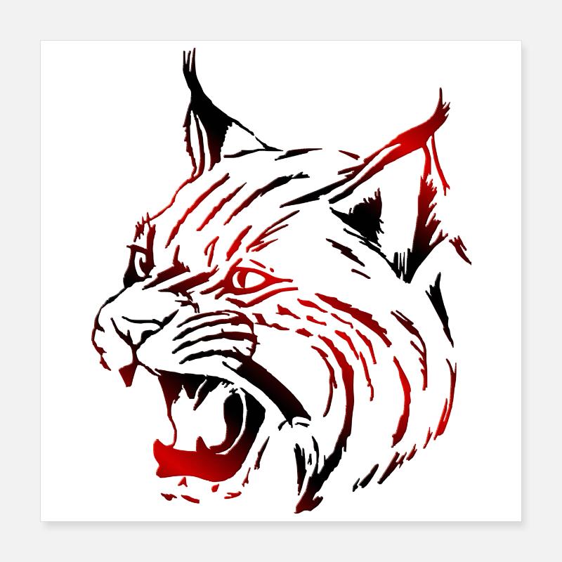 Luchs (03) Poster 40x40 cm