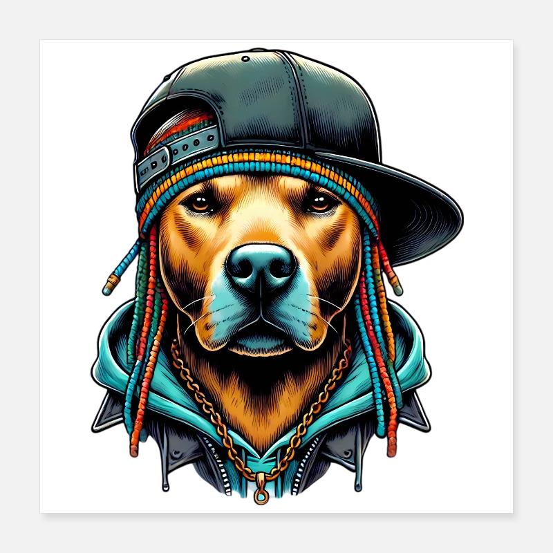 Dog Poster 16" x 16" (40x40 cm)