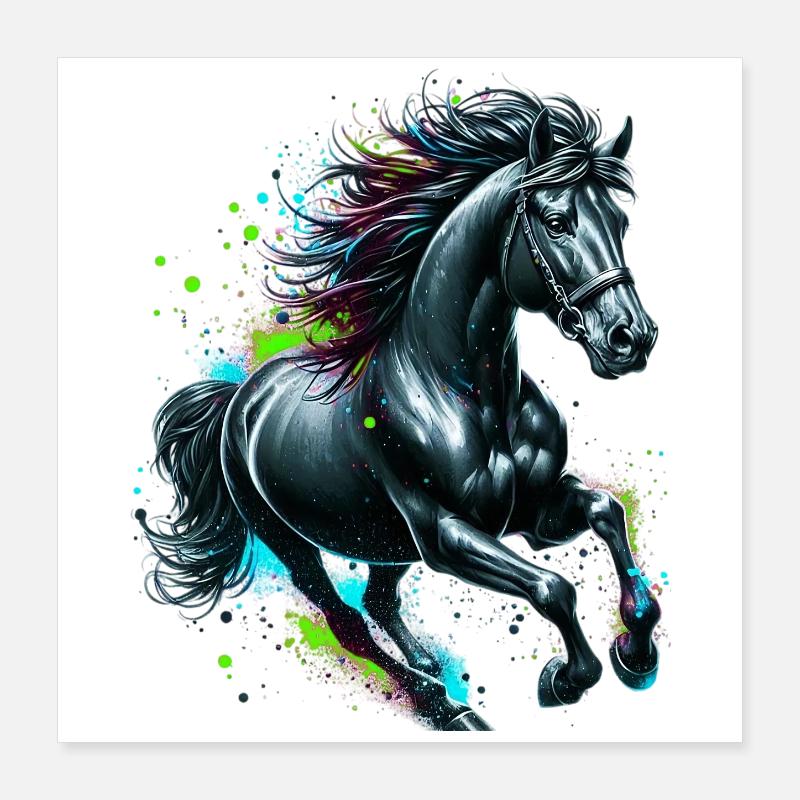 Pferd Poster 40x40 cm