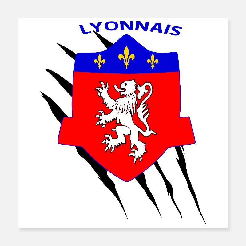 Lyonnais Poster 40 x 40 cm