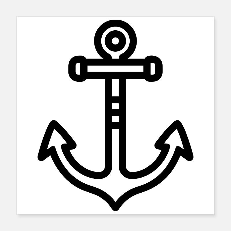 Anchor Poster 16" x 16" (40x40 cm)