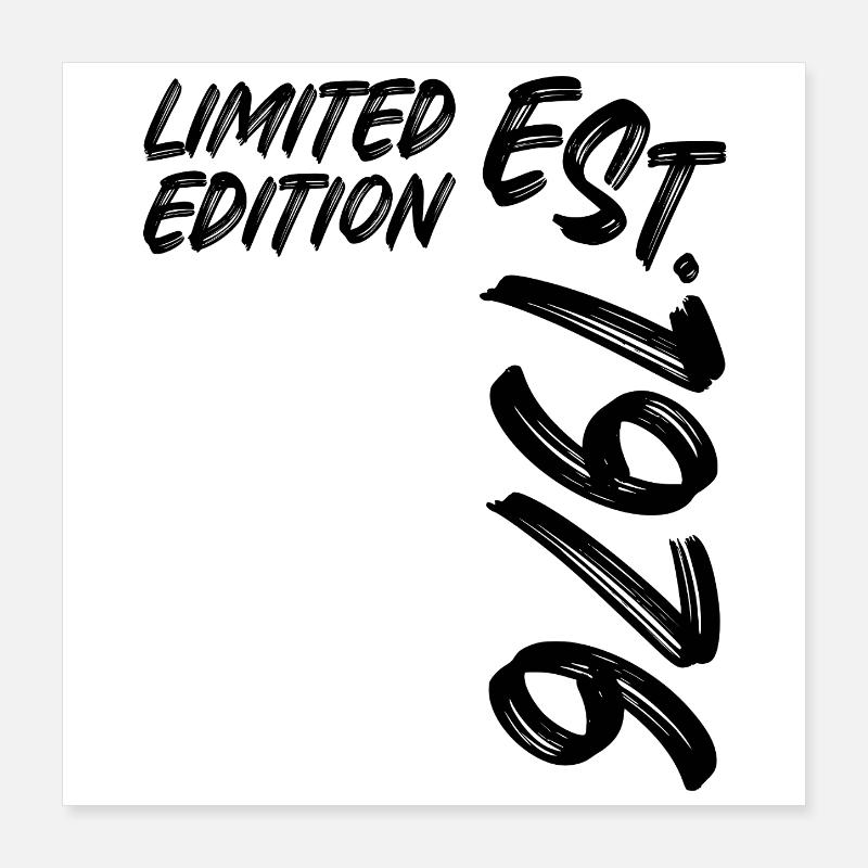 Limited Edition Est. 1976 Poster 40x40 cm