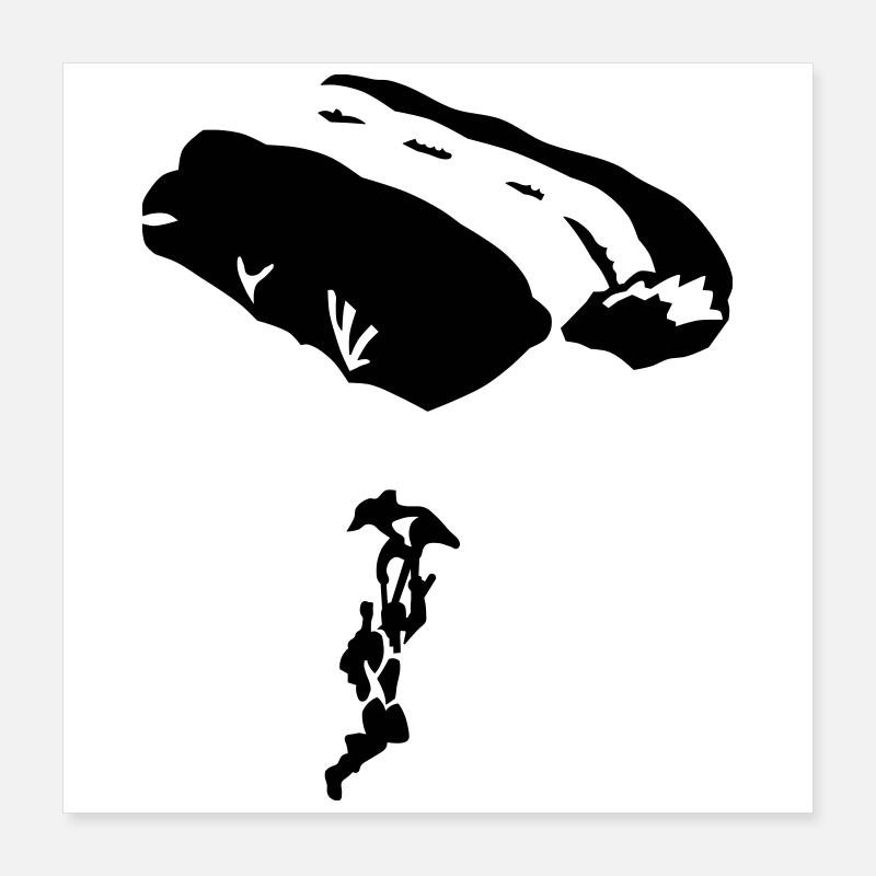 parachute Poster 40 x 40 cm