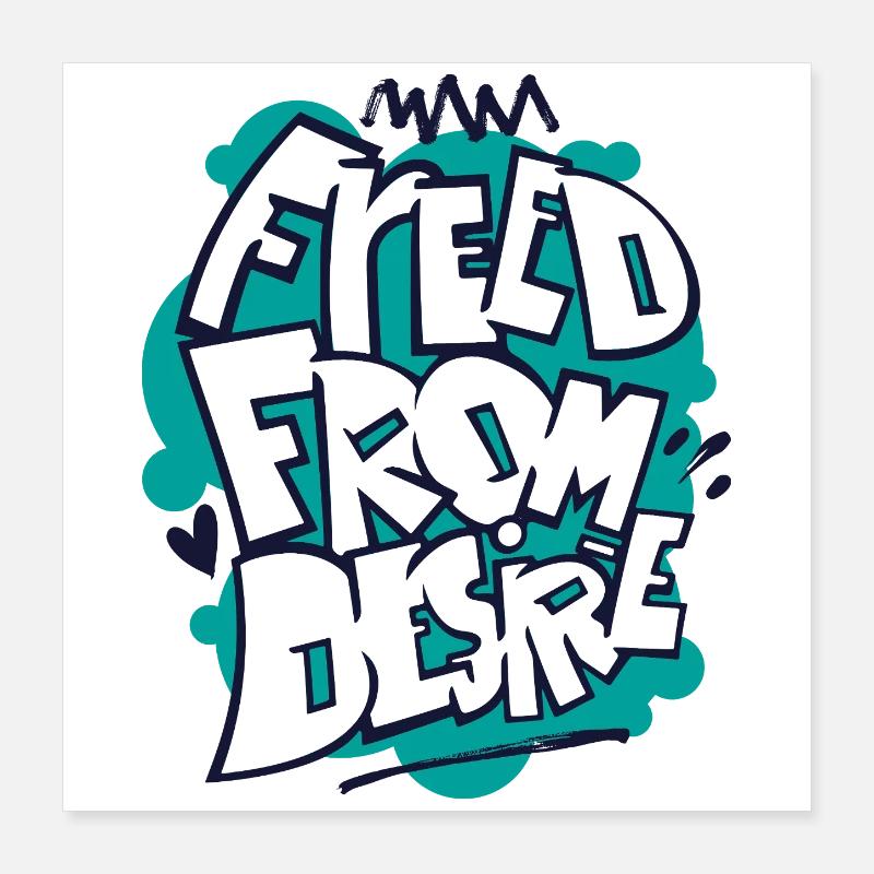 Feed From Desire Graffiti Tee Poster 16" x 16" (40x40 cm)