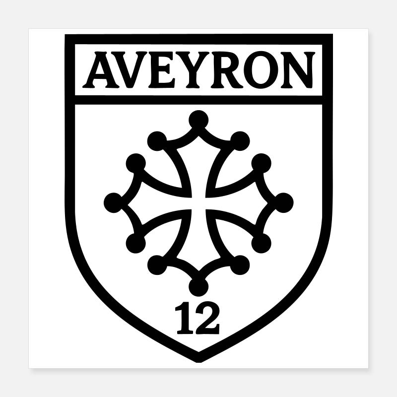 Aveyron Poster 40 x 40 cm