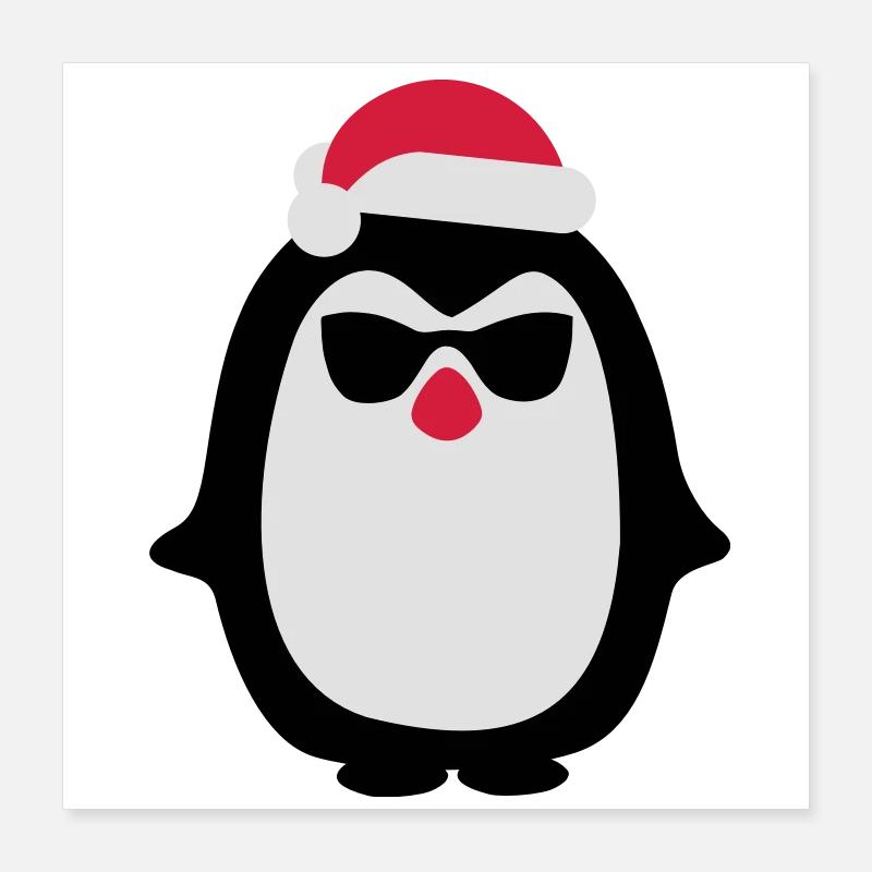 Pinguin Poster 40x40 cm
