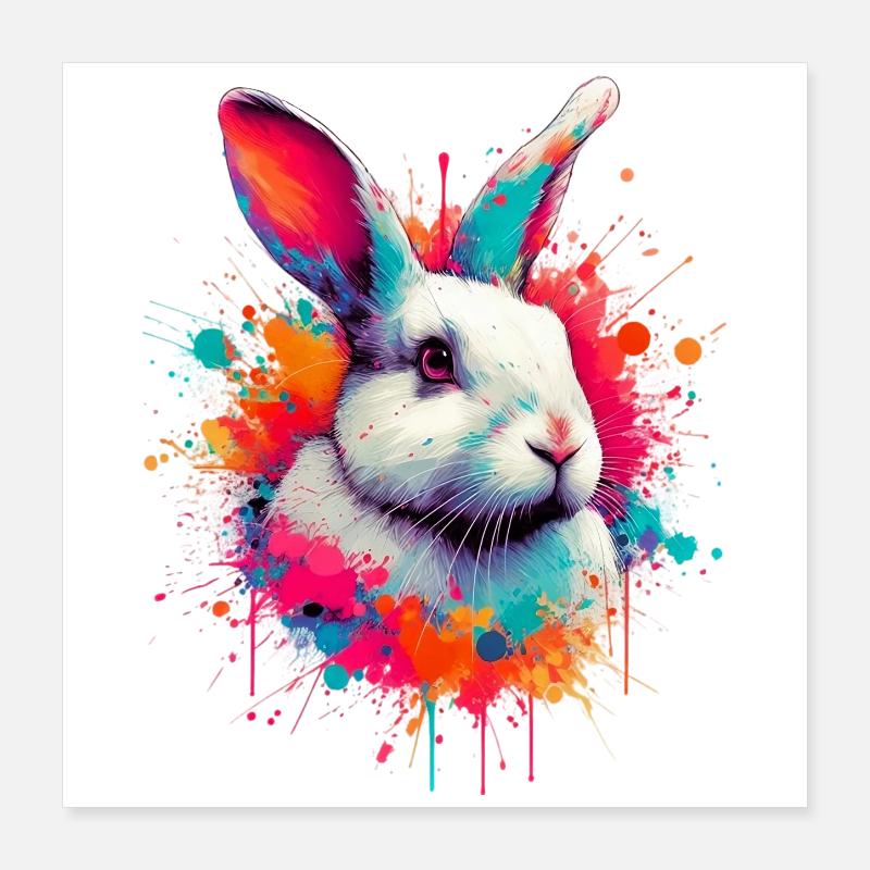 Lapin Poster 40 x 40 cm