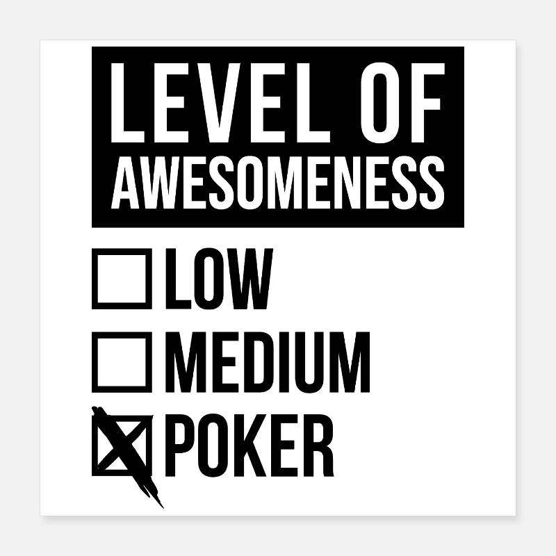 Poker Poster 40x40 cm