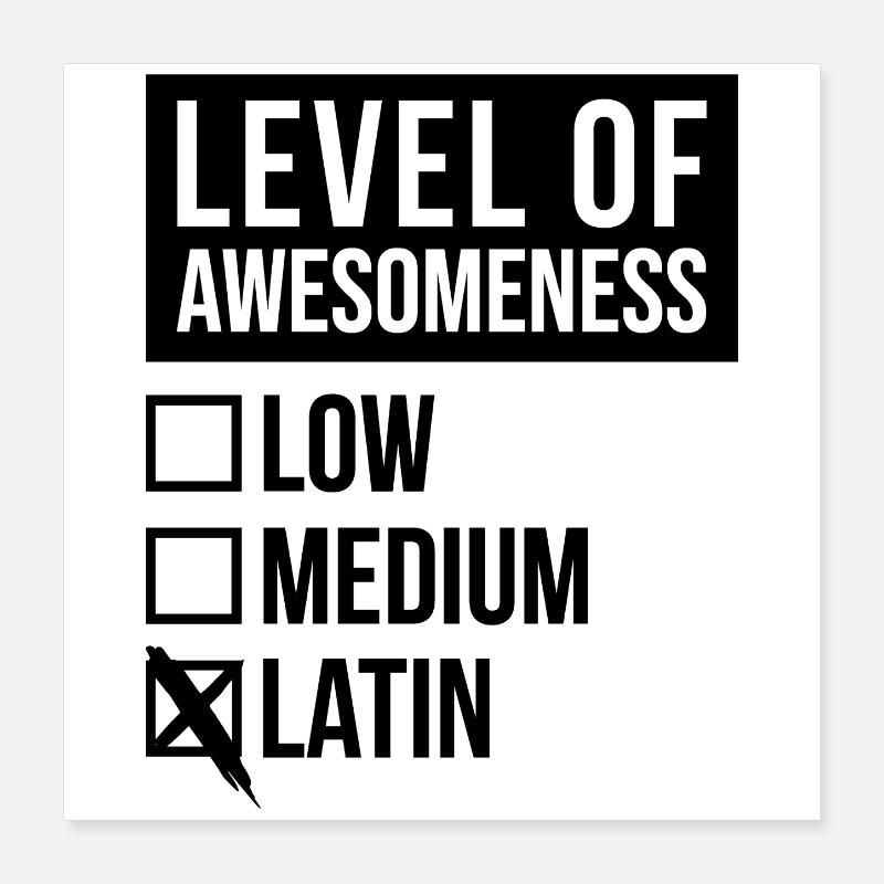Latin Poster 16" x 16" (40x40 cm)