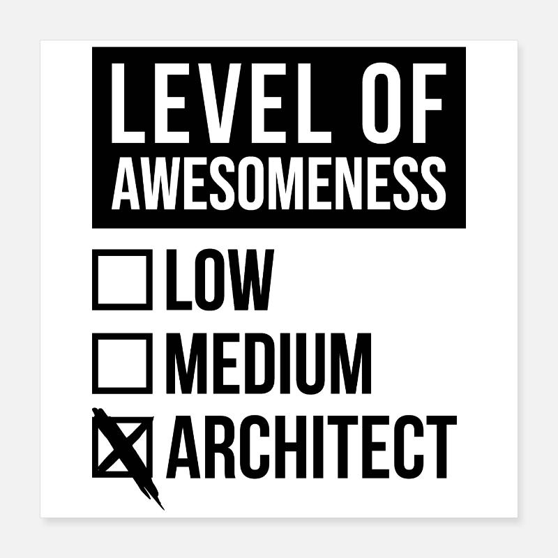 Architect Poster 16" x 16" (40x40 cm)