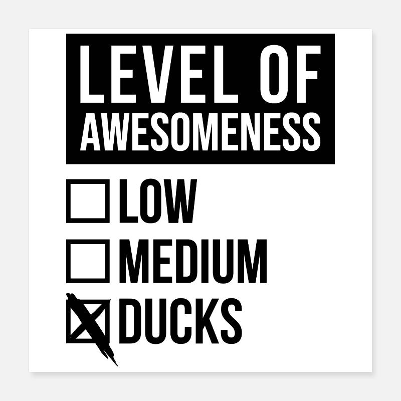 Duck Poster 16" x 16" (40x40 cm)