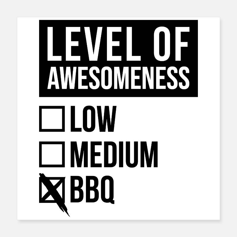 Barbecue Poster 40 x 40 cm