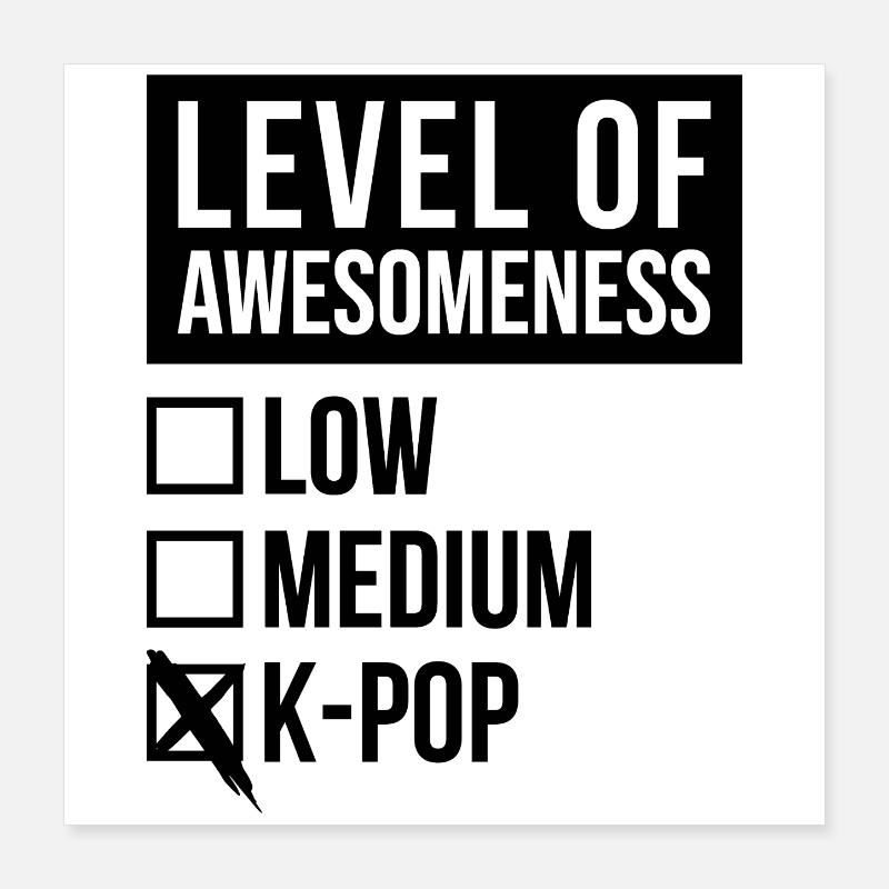 k pop Poster 40x40 cm