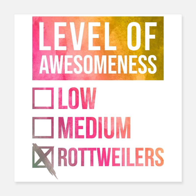 Rottweiler Poster 40 x 40 cm