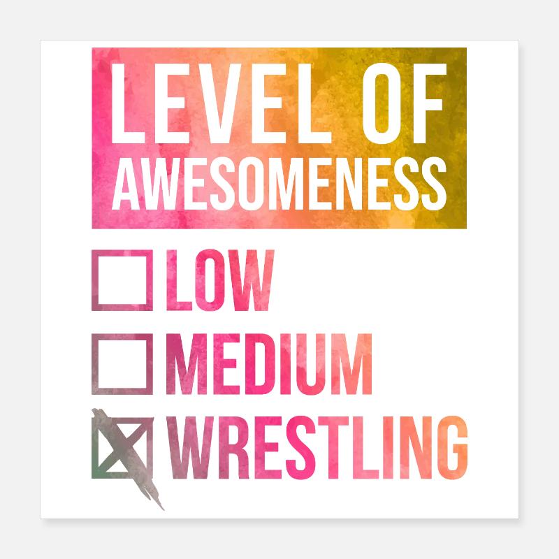 Wrestling Poster 16" x 16" (40x40 cm)