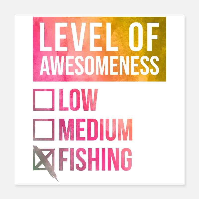 Fishing Poster 16" x 16" (40x40 cm)