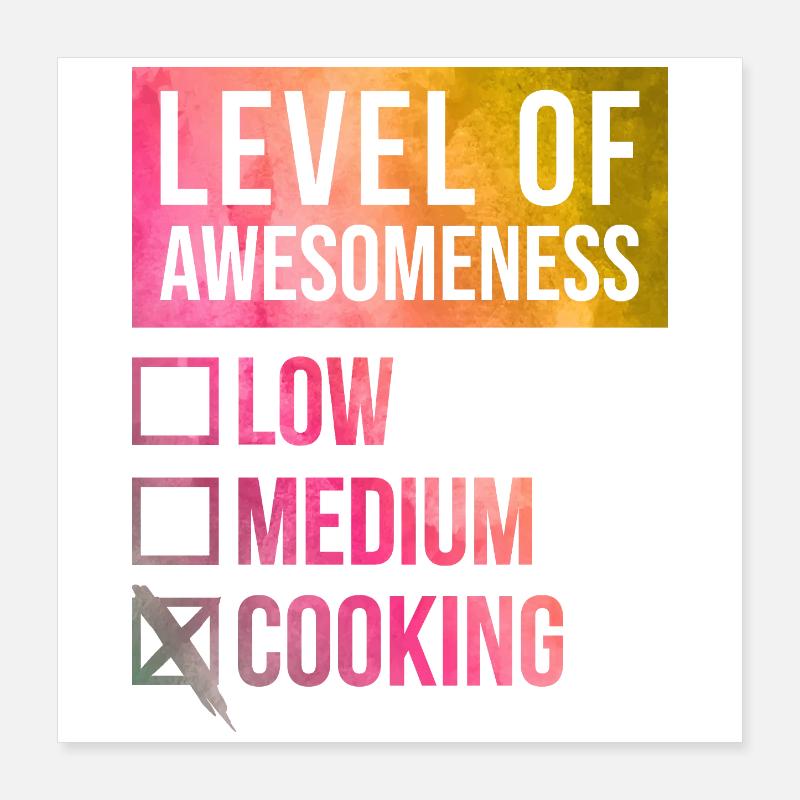 chef Poster 40 x 40 cm