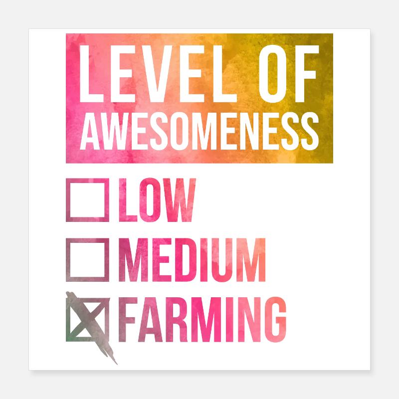 Farm Poster 16" x 16" (40x40 cm)