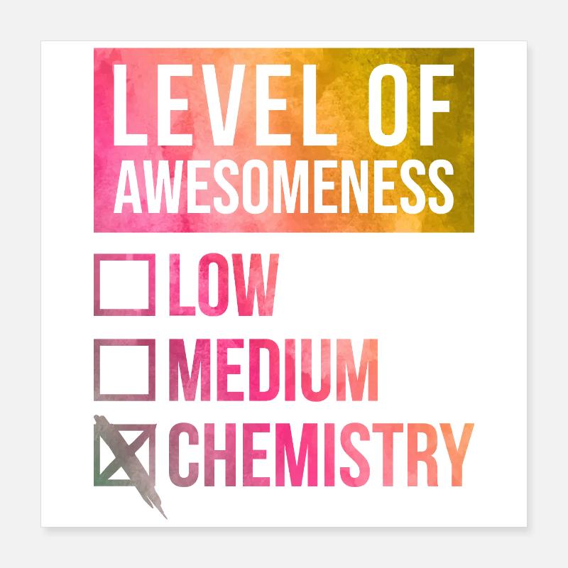 Chemistry Poster 16" x 16" (40x40 cm)