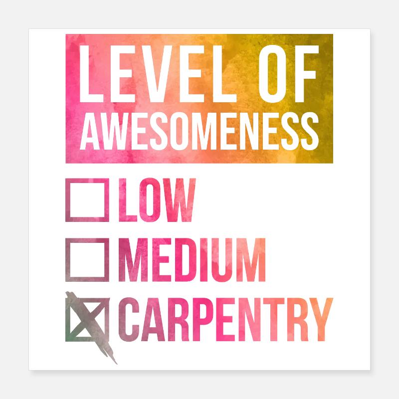 Carpenter Poster 16" x 16" (40x40 cm)
