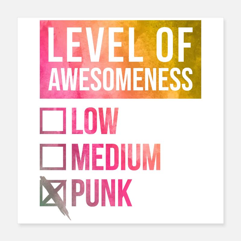 Punk Poster 40x40 cm