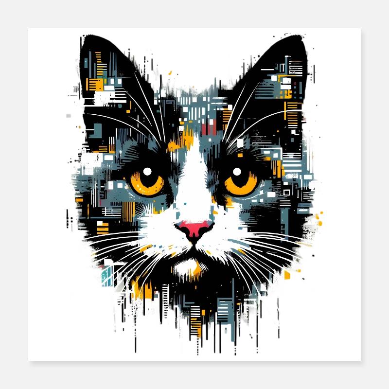 Katze Poster 40x40 cm