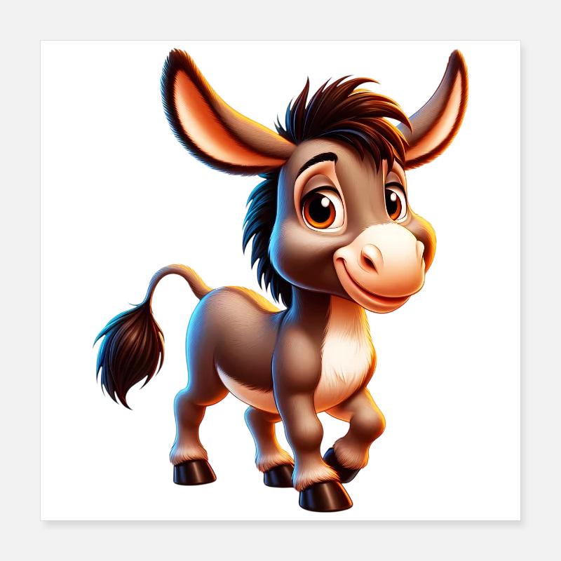 Donkey Mule Poster 16" x 16" (40x40 cm)