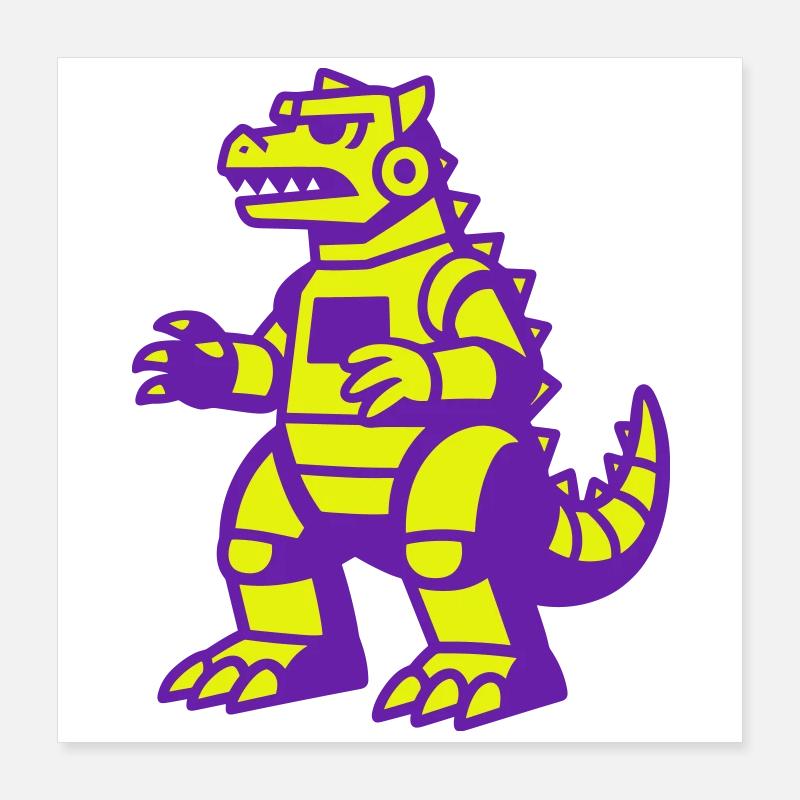 Mecha Saurus Poster 40x40 cm