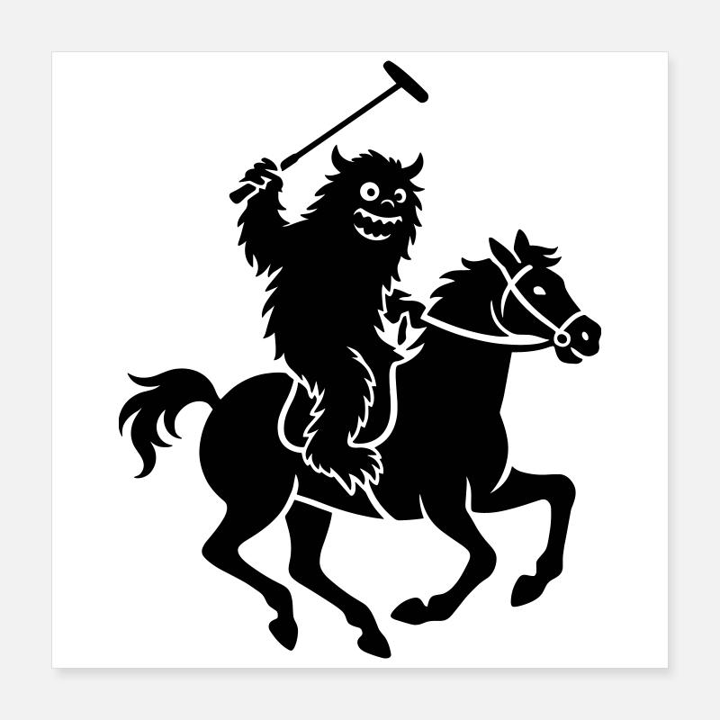 Polo Monster Art Poster 40 x 40 cm