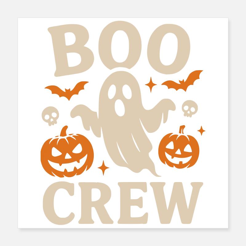 Boo Crew Halloween Poster 40 x 40 cm