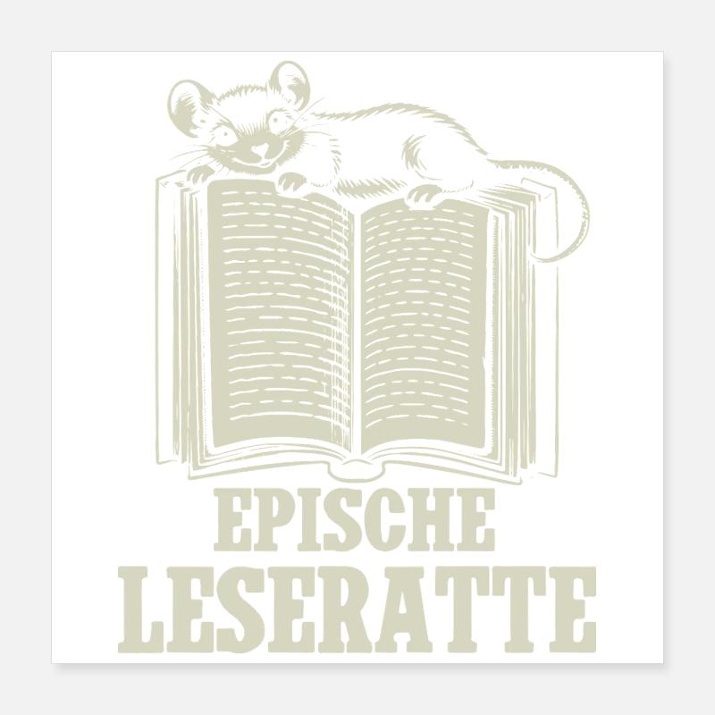 Epic Bookworm Poster 16" x 16" (40x40 cm)