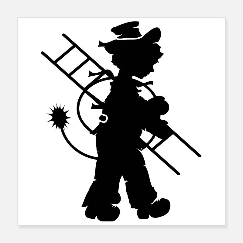 chimney sweep Poster 16" x 16" (40x40 cm)