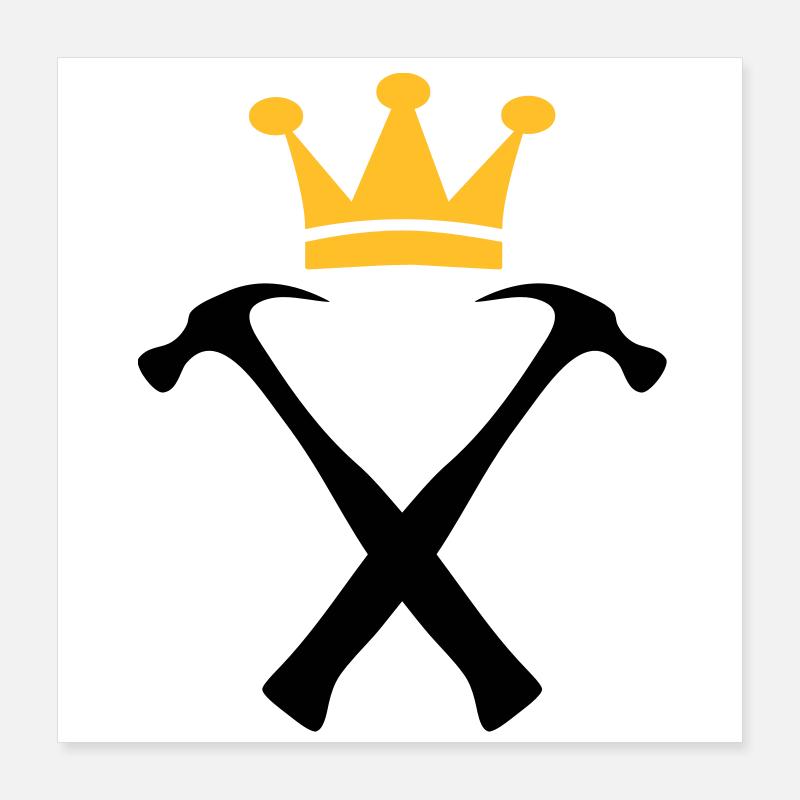 Le Roi des Bricoleurs Poster 40 x 40 cm
