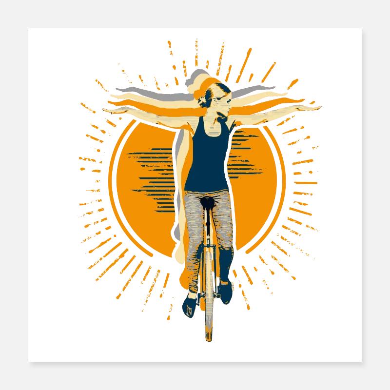 Monocycle | Fly4you Poster 40 x 40 cm