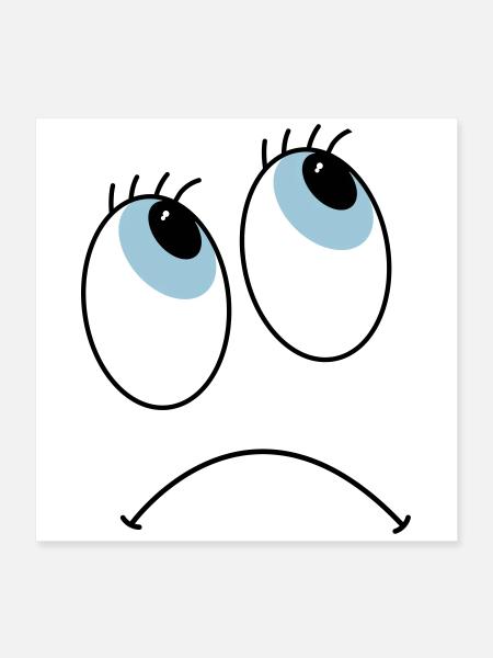 eyes - Poster 16" x 16" (40x40 cm) - white - Front