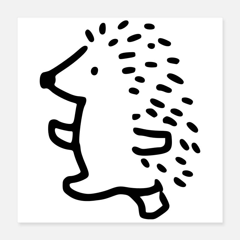 Igel Poster 40x40 cm