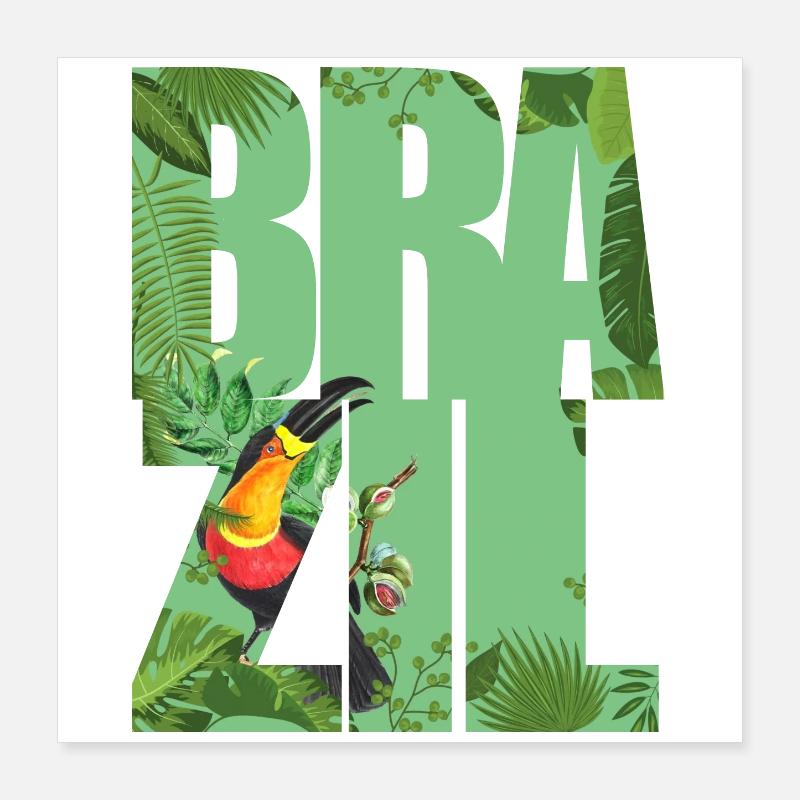 Brazilien Poster 40x40 cm