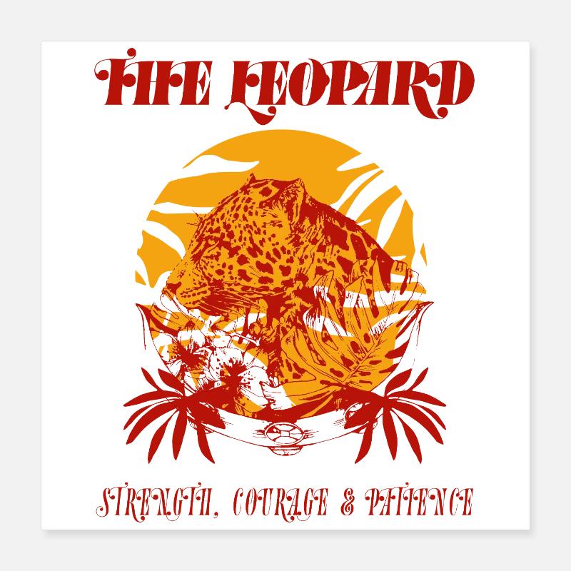 LE LÉOPARD Poster 40 x 40 cm