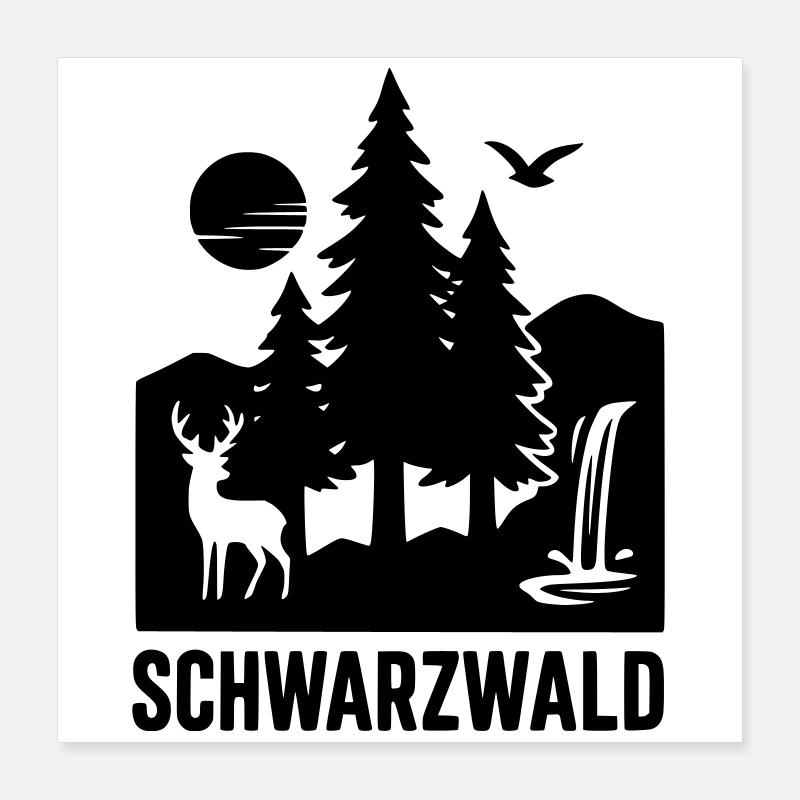 Black Forest Poster 16" x 16" (40x40 cm)