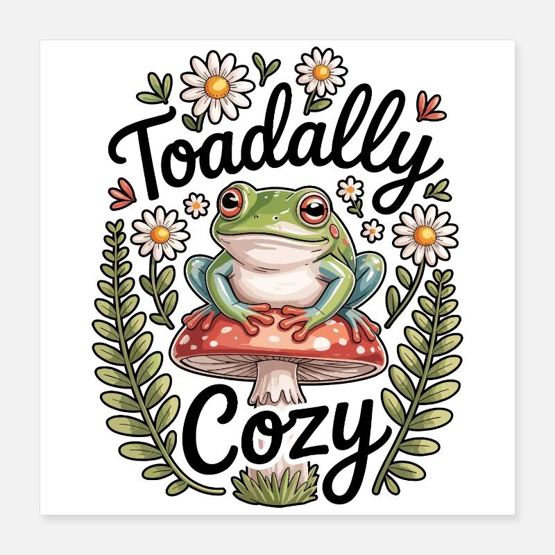 Tree Frog Humor Tree Frog Poster 16" x 16" (40x40 cm)