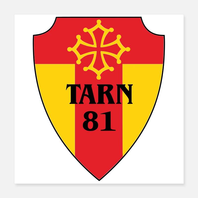 Tarn-Wappen 81 Poster 40x40 cm