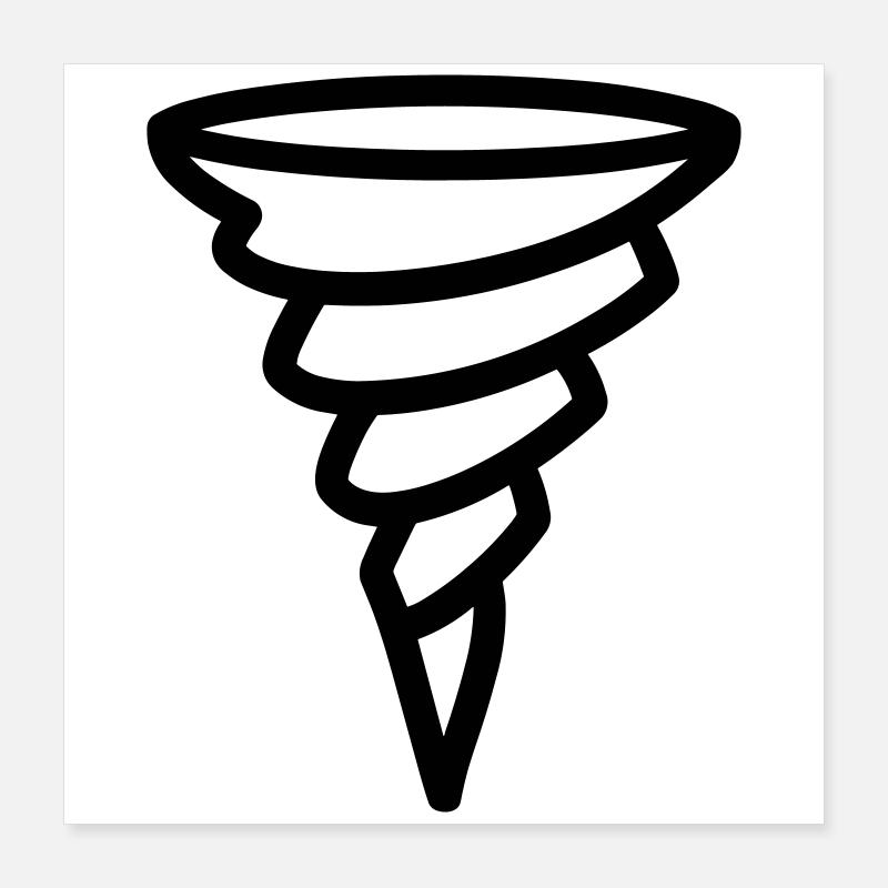 tornade Poster 40 x 40 cm