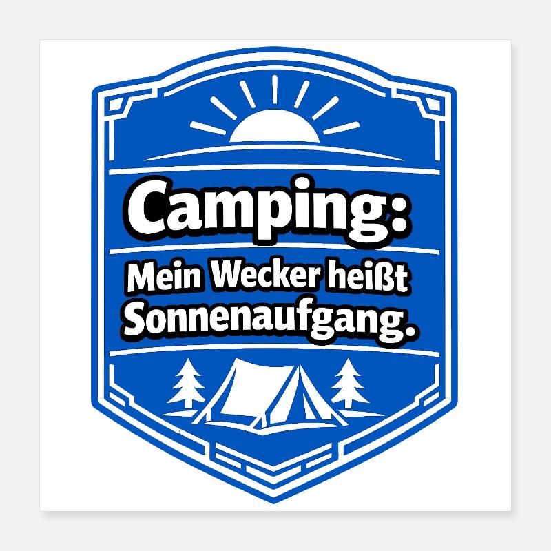 Camper Poster 40x40 cm