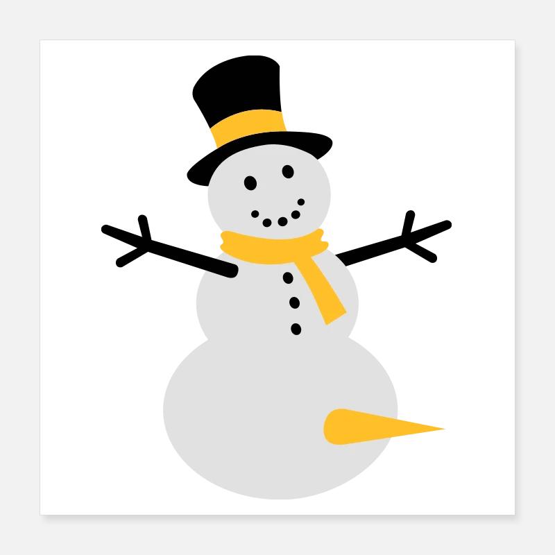 snow fun Poster 40x40 cm