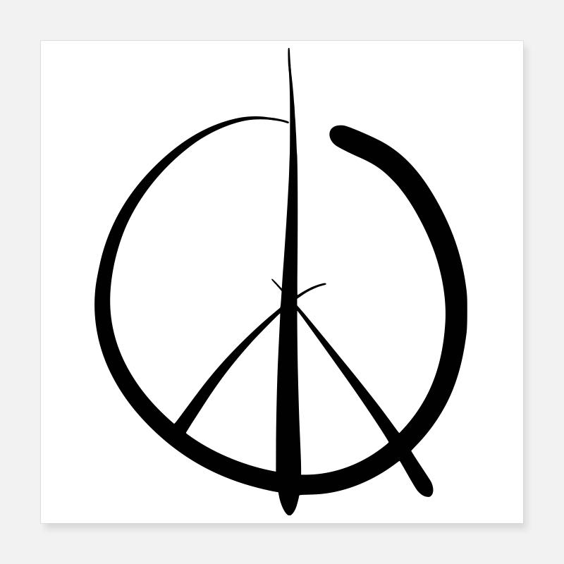 Peace Poster 40x40 cm
