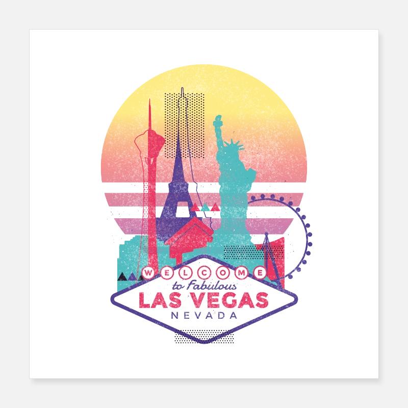 Las Vegas Poster 40x40 cm
