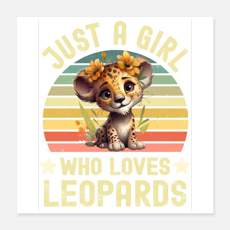 Leopard Poster 40x40 cm