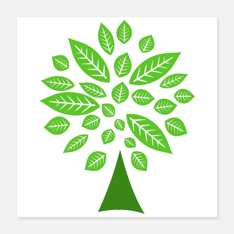 Green Tree Poster 16" x 16" (40x40 cm)
