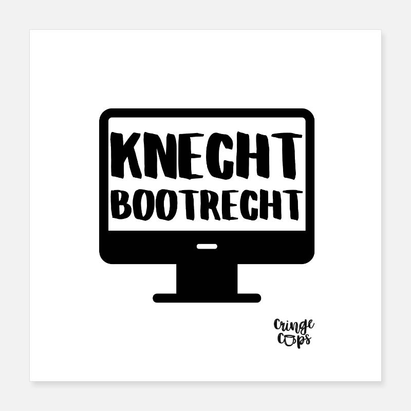Knecht Bootrecht Poster 40x40 cm