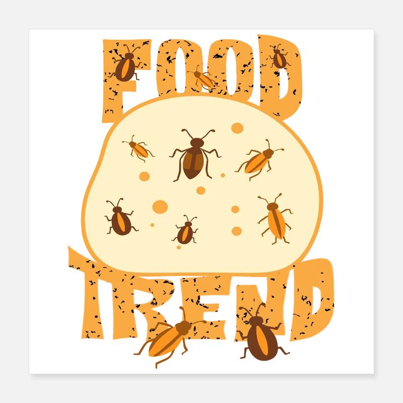 Insect Bread Poster 16" x 16" (40x40 cm)